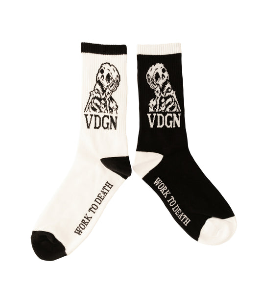 Work To Death Crew Socks